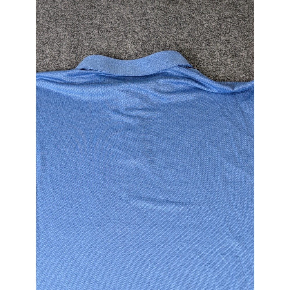 Pro Tour Coolplay Mens XXL Blue Long Sleeve Polo Shirt Golf Performance Textured - Picture 8 of 10